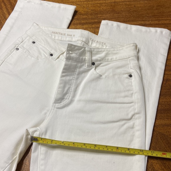 Talbots white stretch jeans - Picture 3 of 9